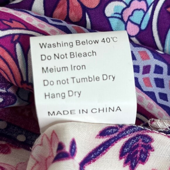 Zaful Womens Maxi Dress Pink Purple Size Large New - Picture 9 of 9